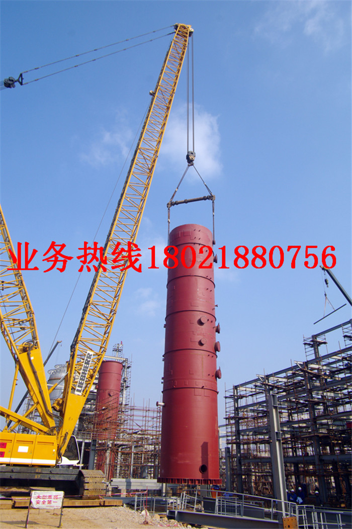 安慶丙烯腈擴建回收塔安裝