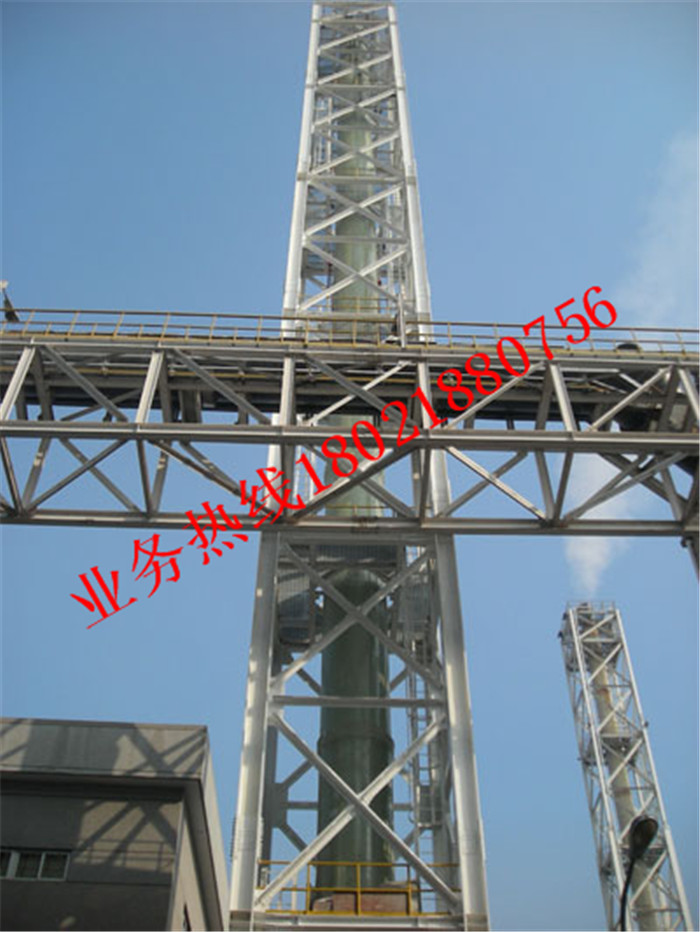 玻璃鋼煙囪鋼架安裝