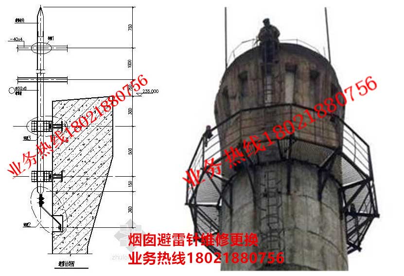 1煙囪避雷針維修更換